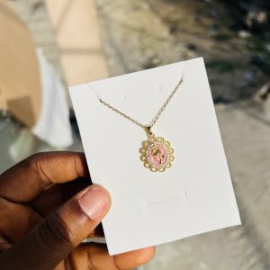 Vintage tangerine necklace