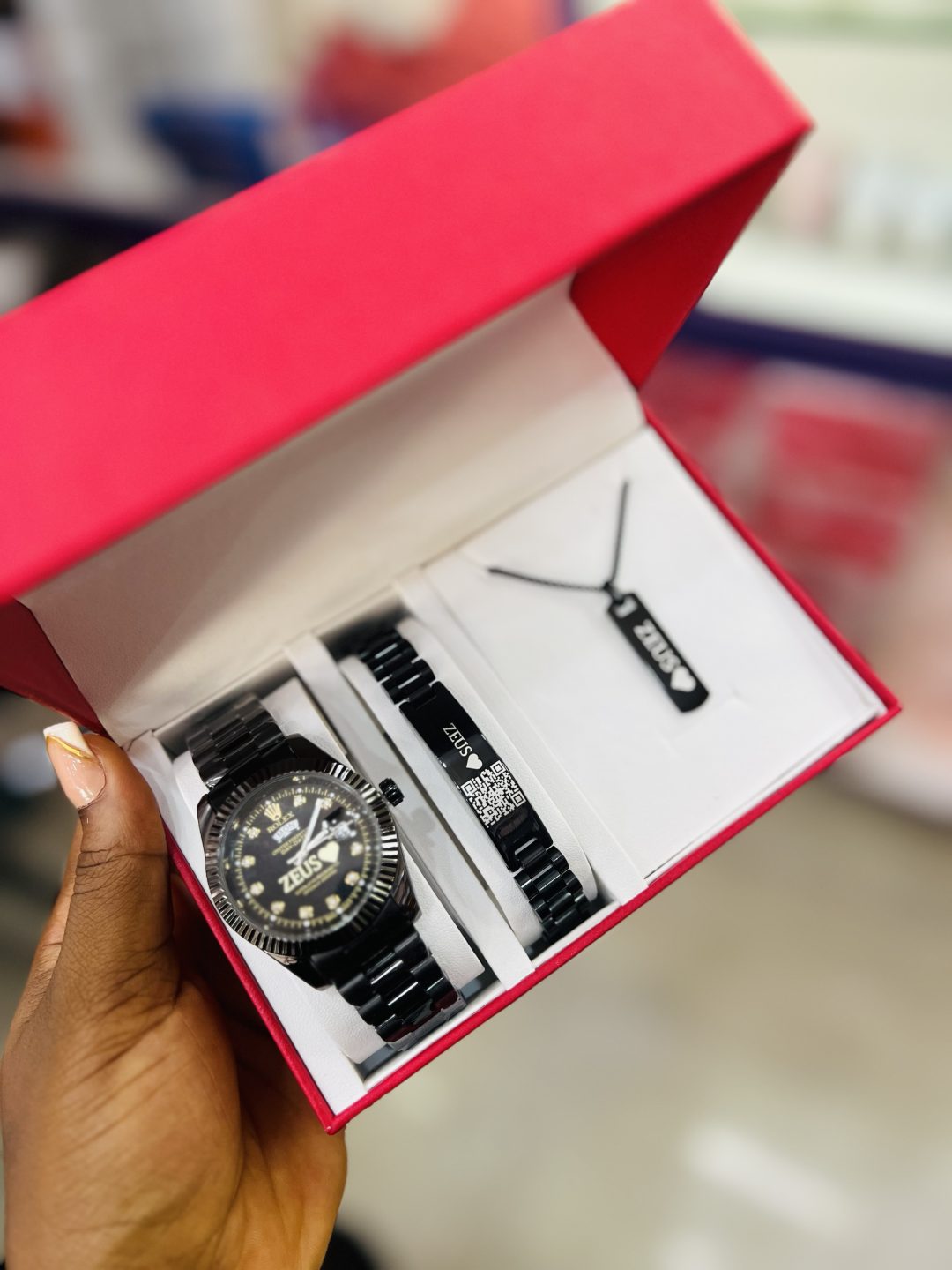 Black Rolex barcoded combo with box - Image 7