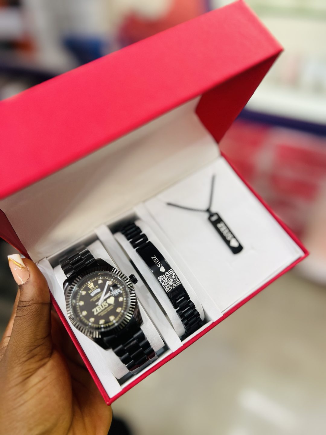 Black Rolex barcoded combo with box - Image 5