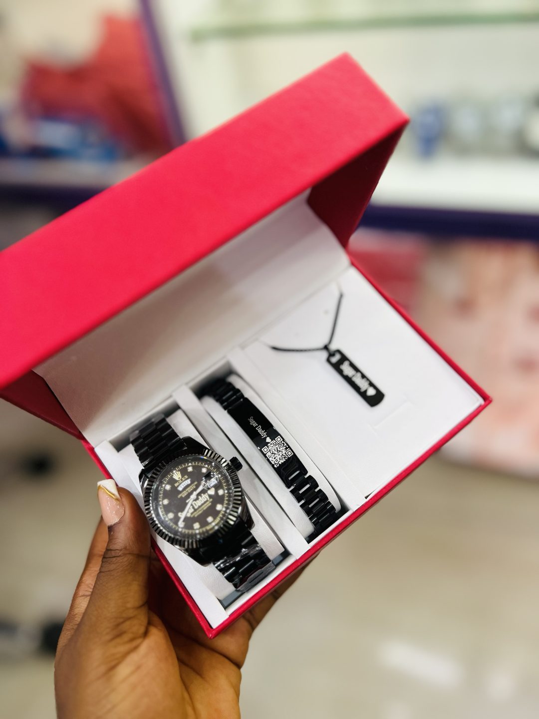 Black Rolex barcoded combo with box - Image 6