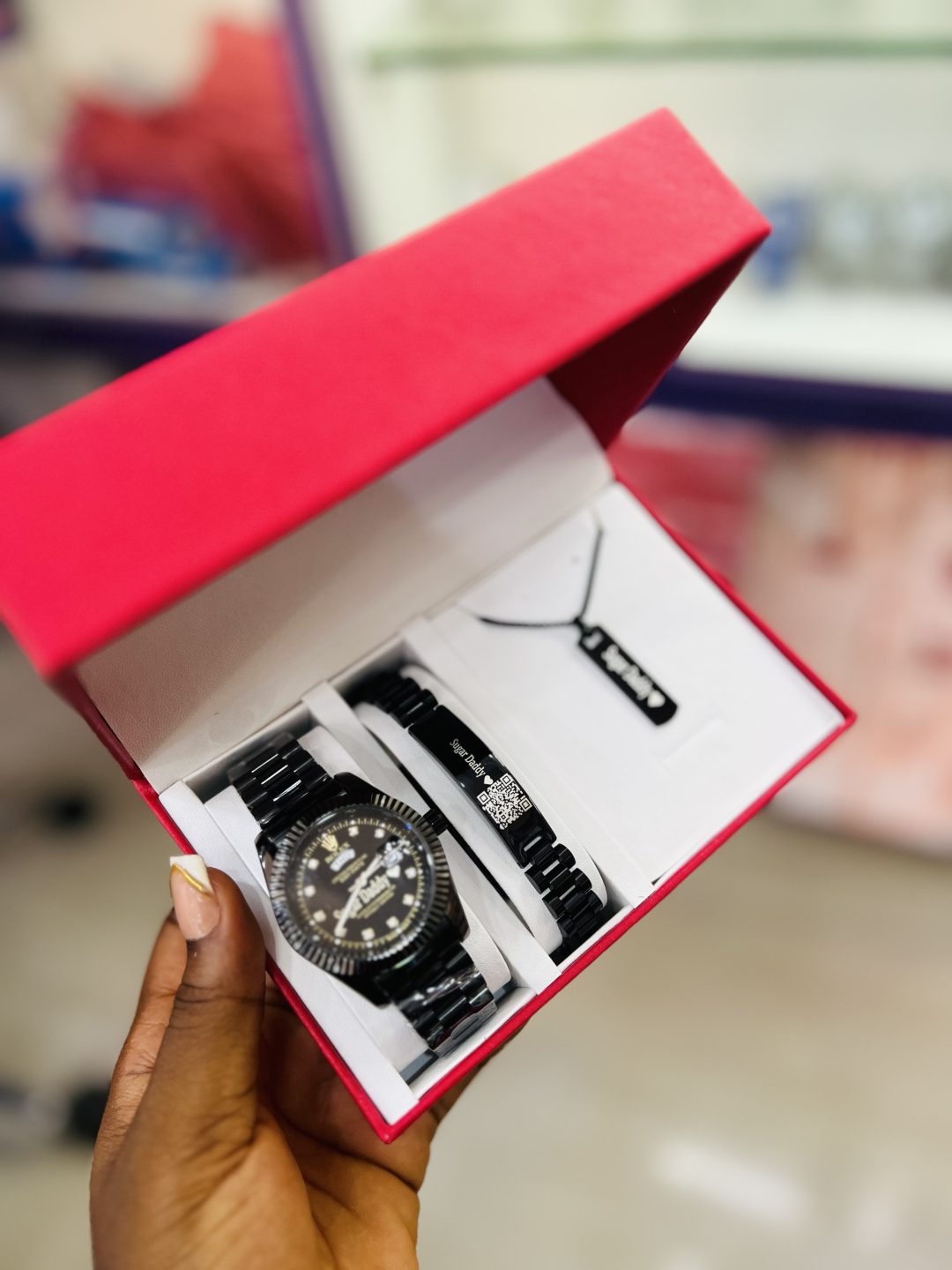 Black Rolex barcoded combo with box - Image 8