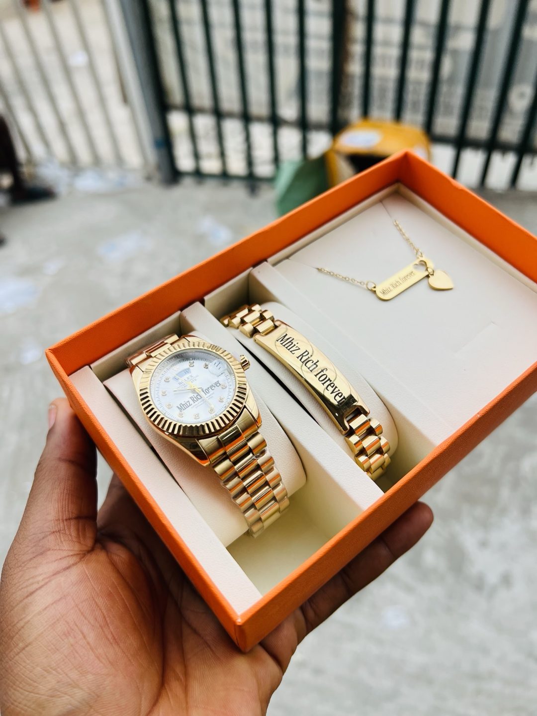 Female engraved Rolex combo with box - Image 4