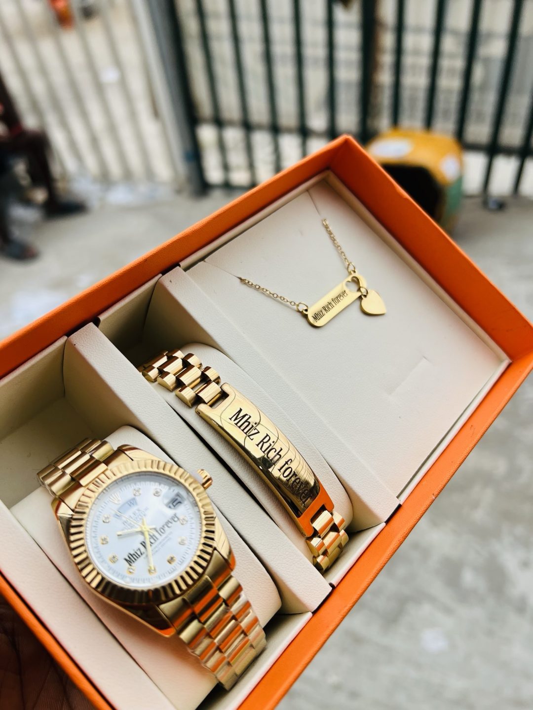 Female engraved Rolex combo with box - Image 2