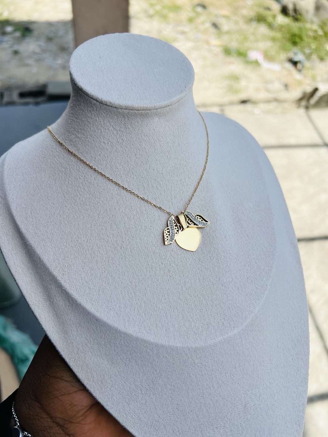 Cat locket engraved necklace - Image 5