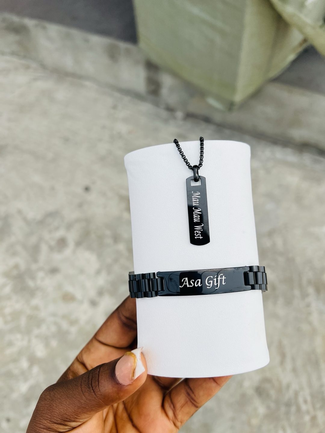 Black Unisex engraved combo - Image 6