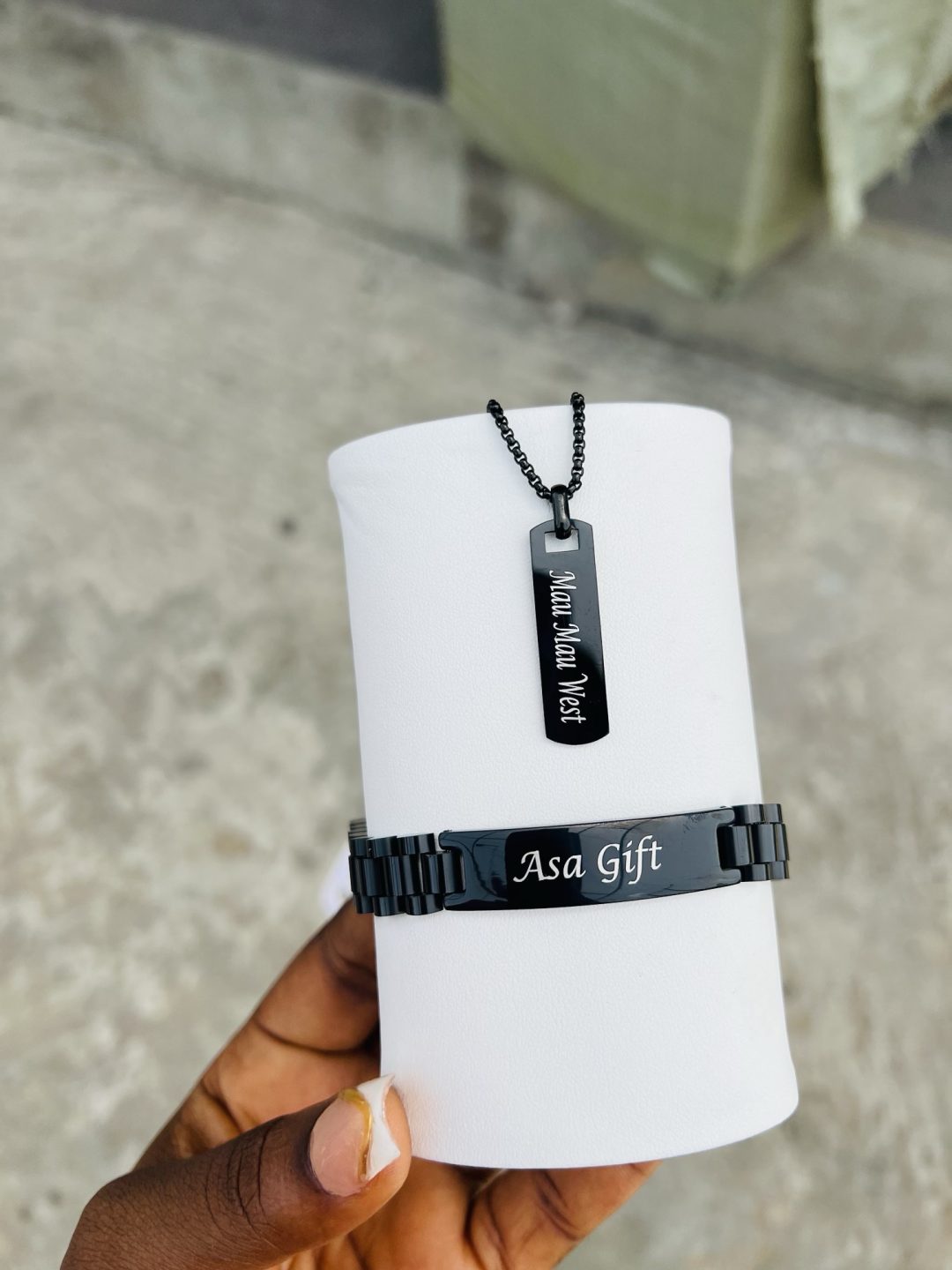 Black Unisex engraved combo - Image 3