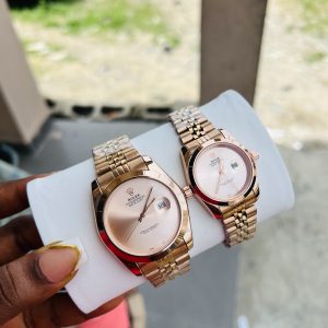 Rolex Rose gold couples watch set
