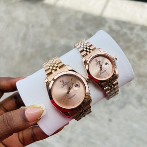 Rolex Rose gold couples watch set