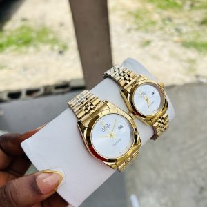 Rolex gold couples watch set