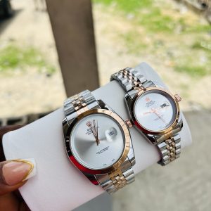 Rolex 2 Toned  couples watch set