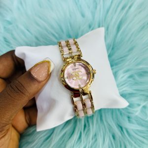 Channel pink female watch