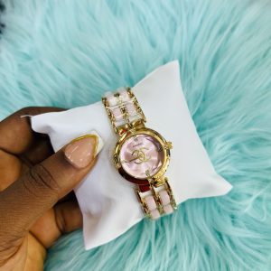 Channel pink female watch