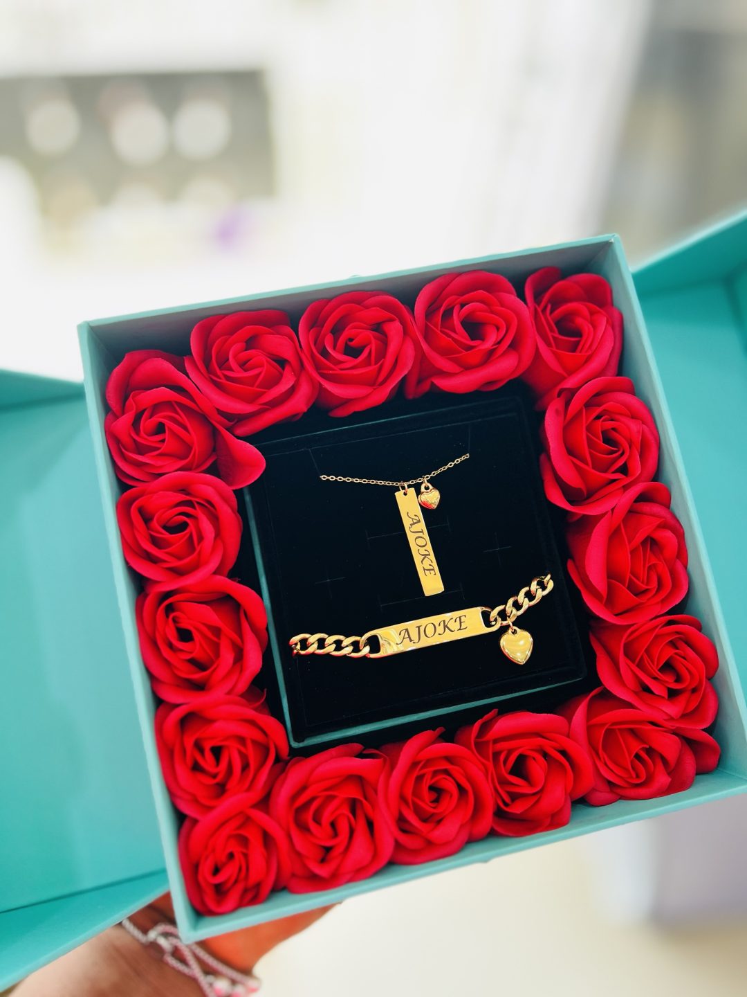 Engraved love set with exact box!