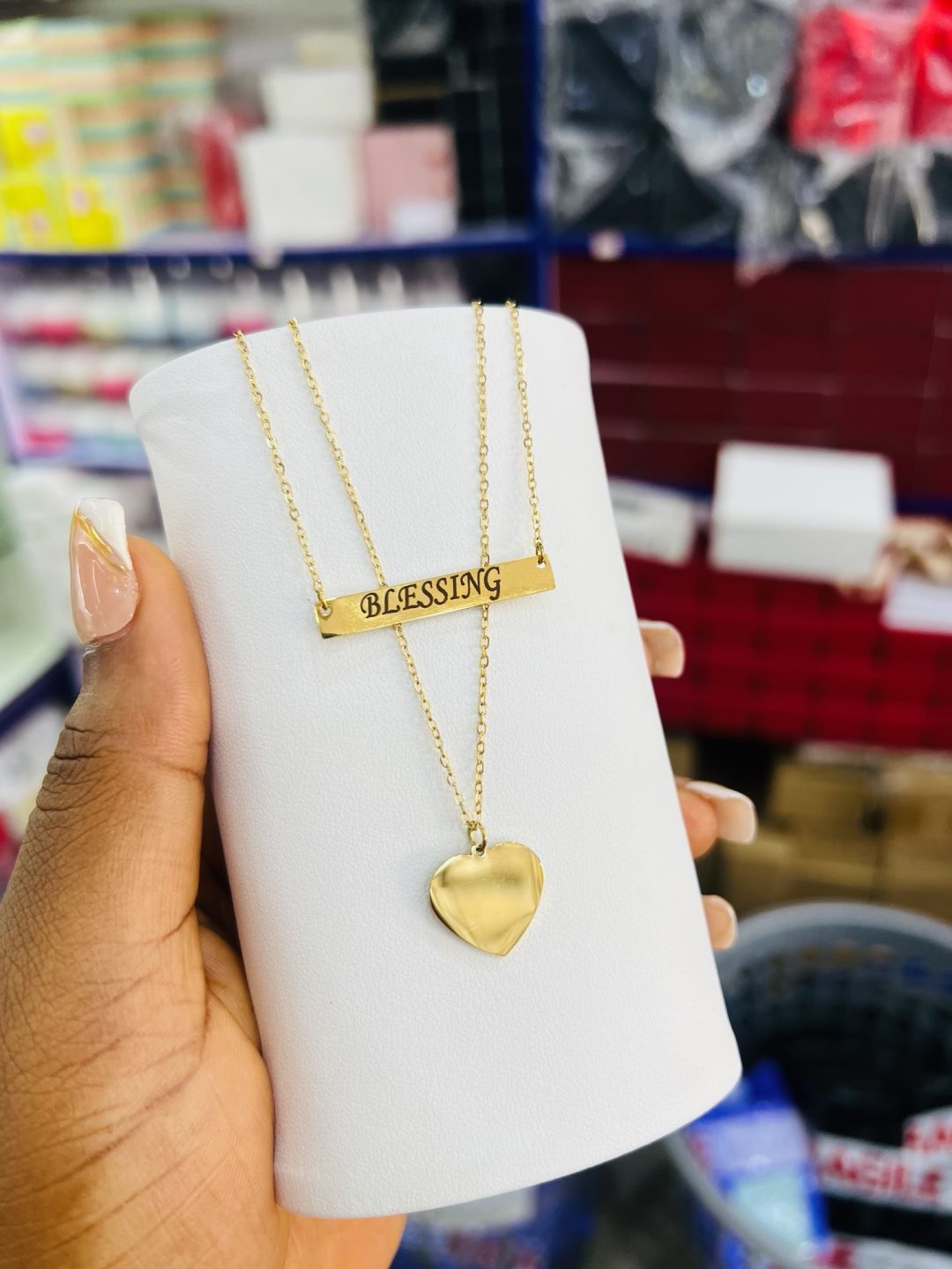 Double love step engraved necklace - Image 9
