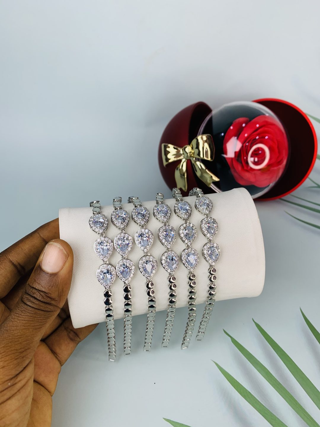 Half stone bracelet 039 - Image 4