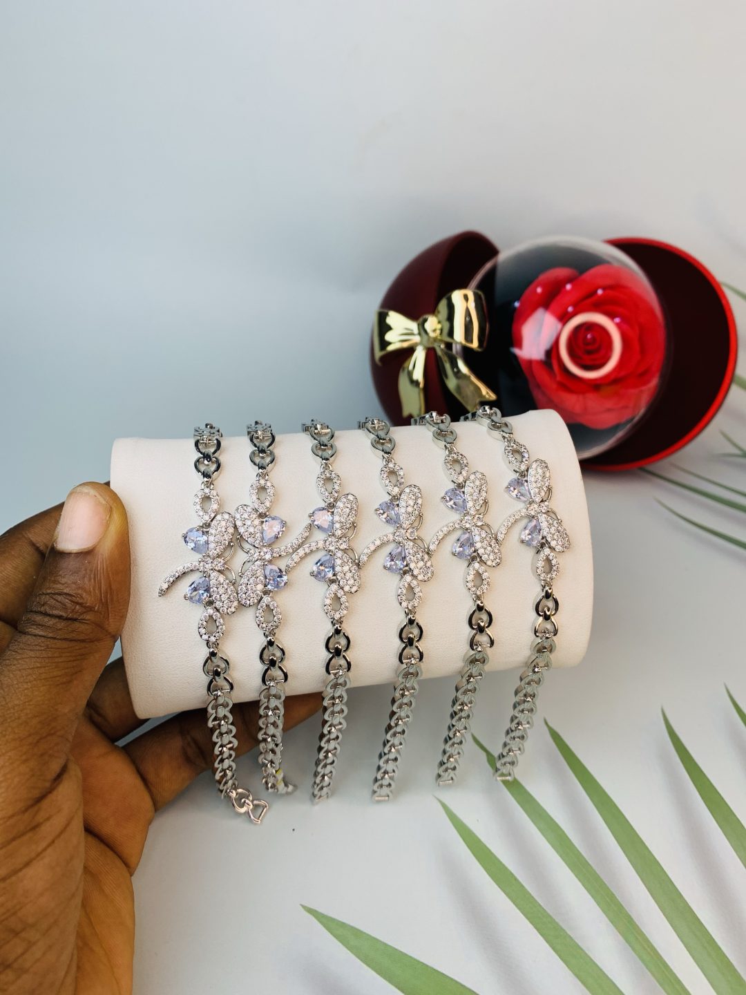 Half stone bracelet 028 - Image 4