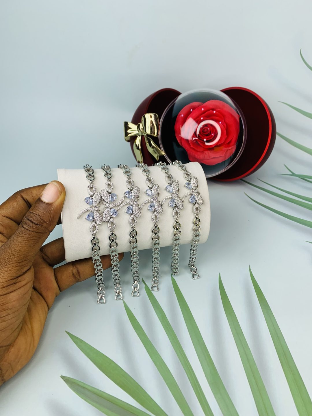 Half stone bracelet 028