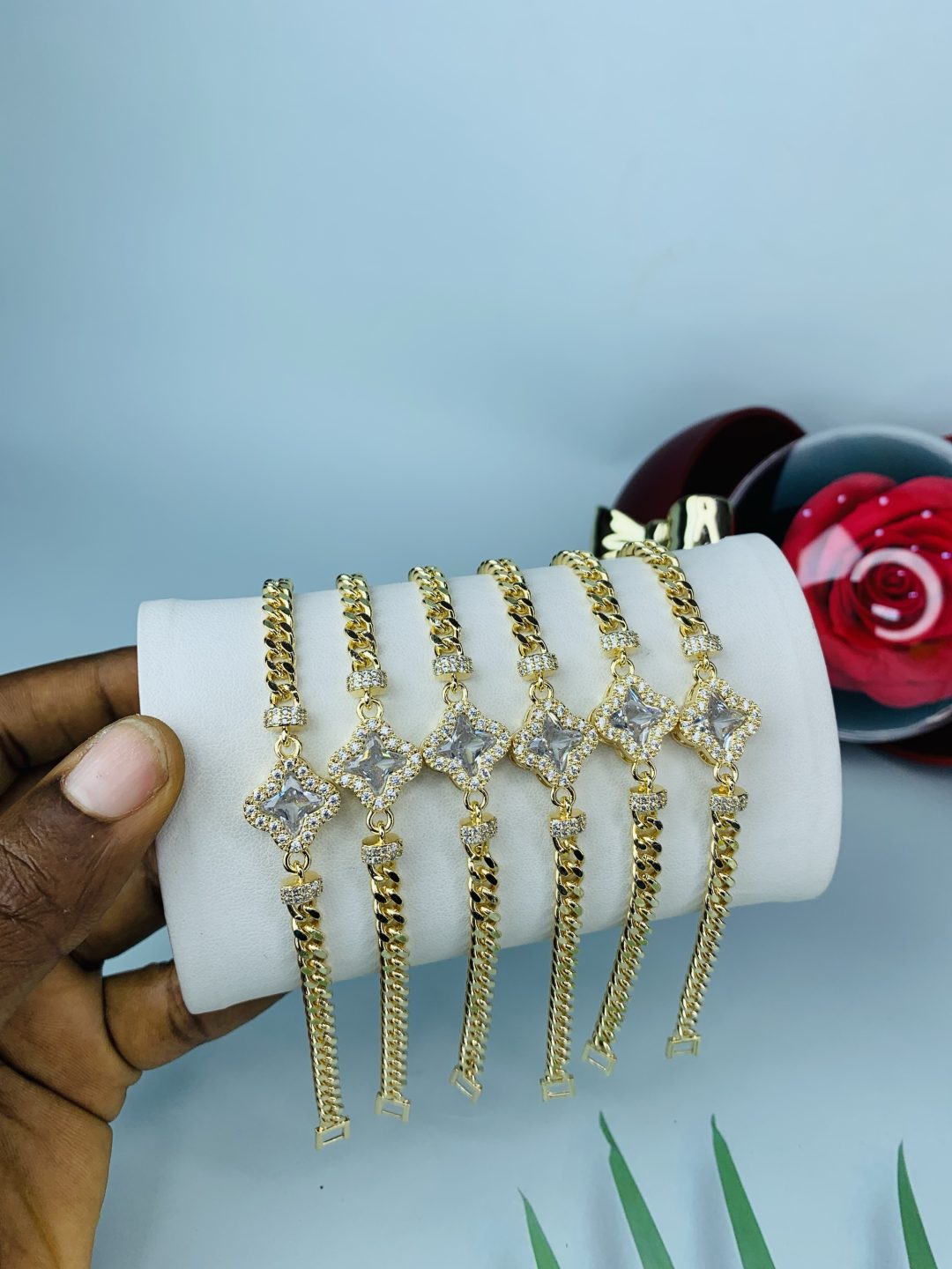 Half stone bracelet 025