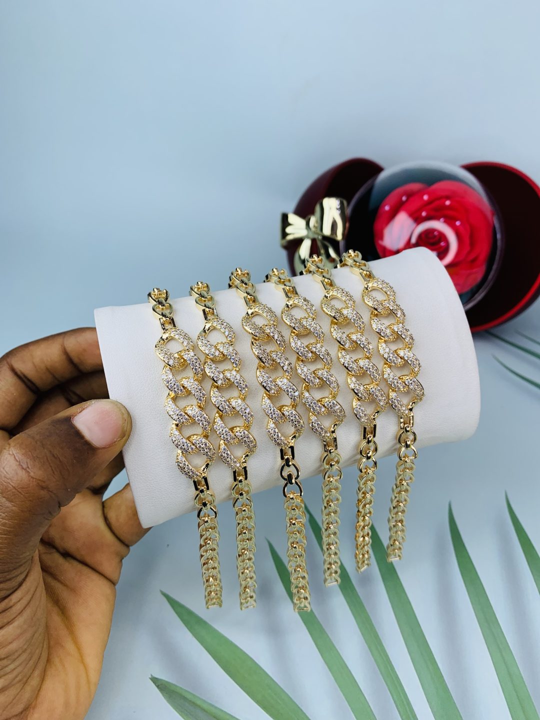 Half stone bracelet 016 - Image 2