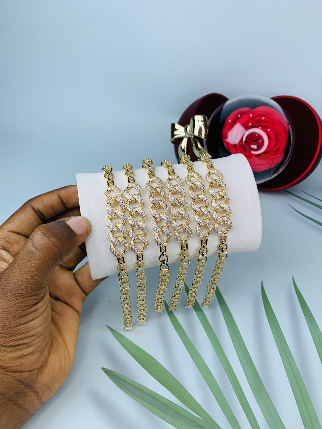 Half stone bracelet 016 - Image 3