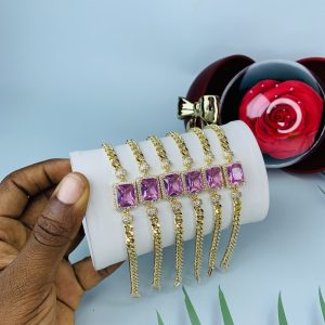 Half stone bracelet 012