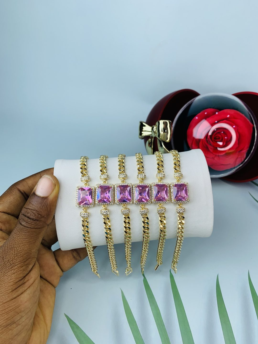 Half stone bracelet 012