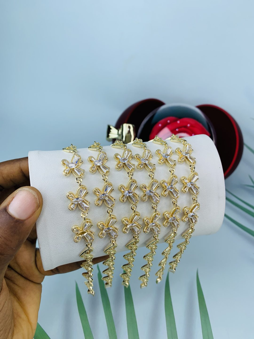 Half stone bracelet 035
