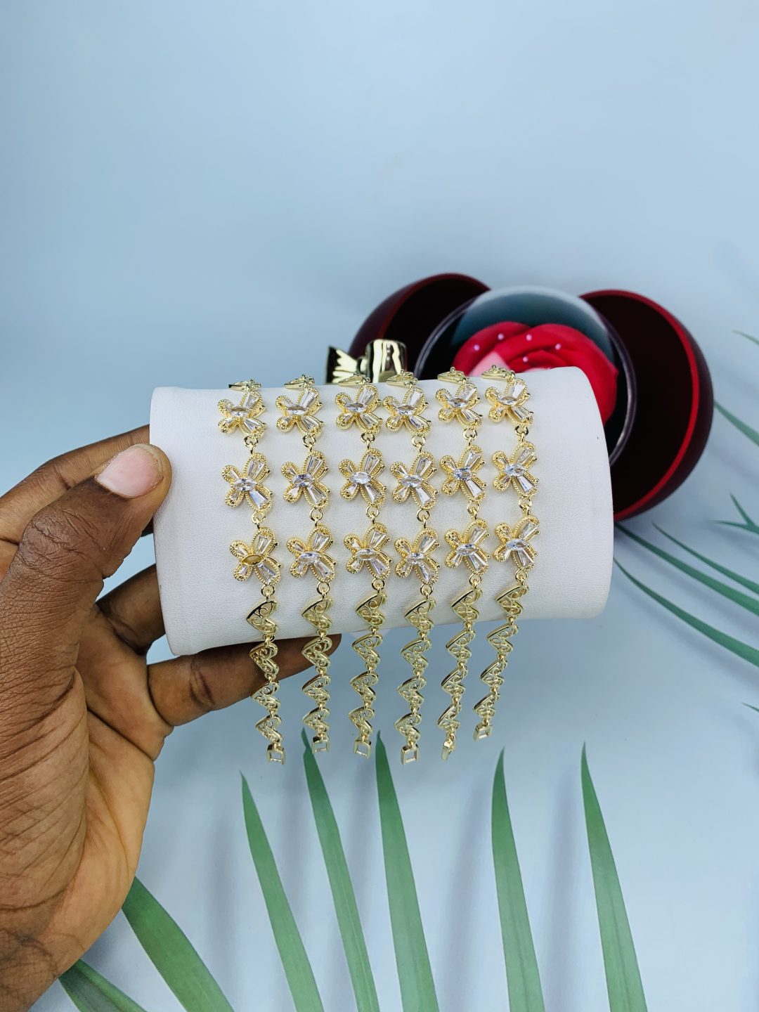 Half stone bracelet 035 - Image 4