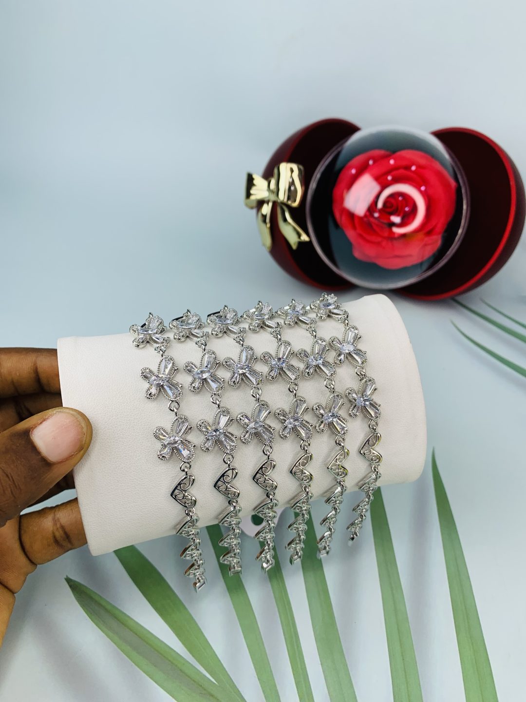 Half stone bracelet 030 - Image 4