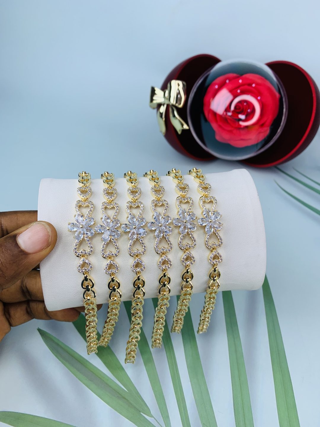 Half stone bracelet 027