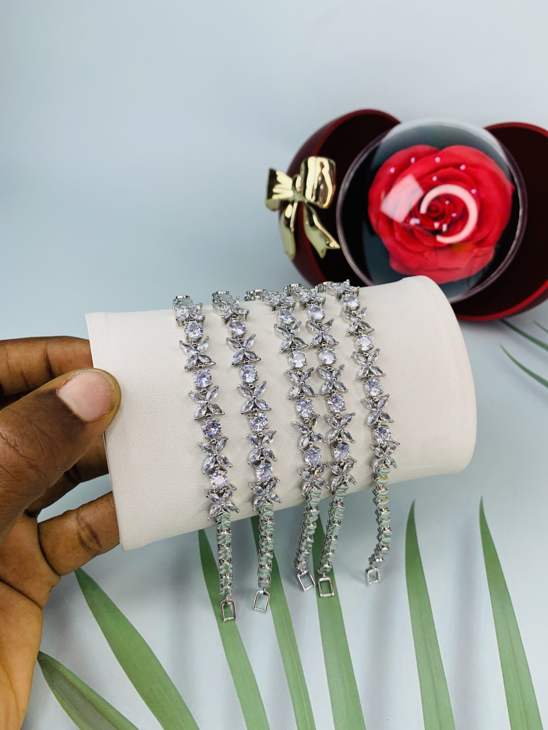 Half stone bracelet 026 - Image 3