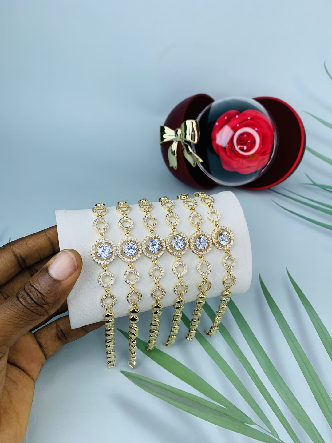 Half stone bracelet 024
