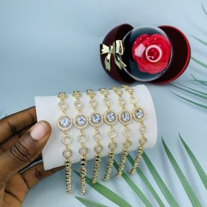 Half stone bracelet 024