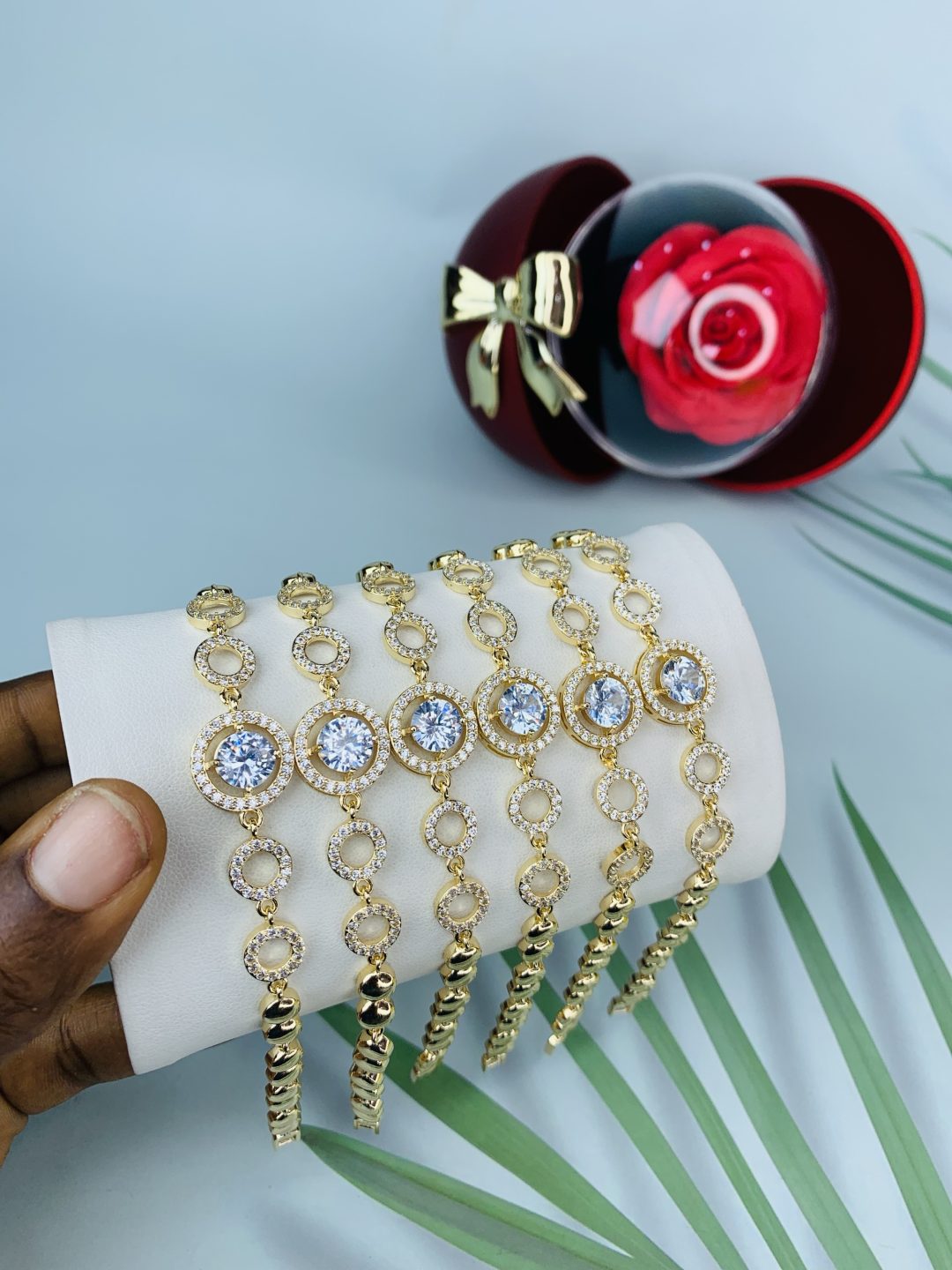 Half stone bracelet 024 - Image 3