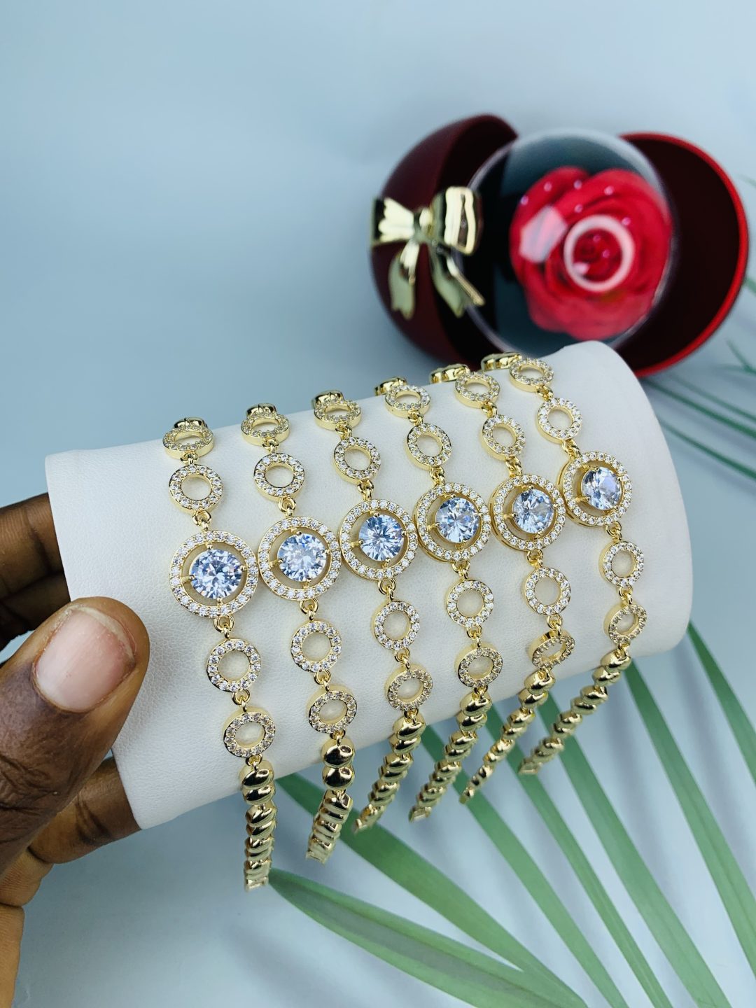 Half stone bracelet 024 - Image 4