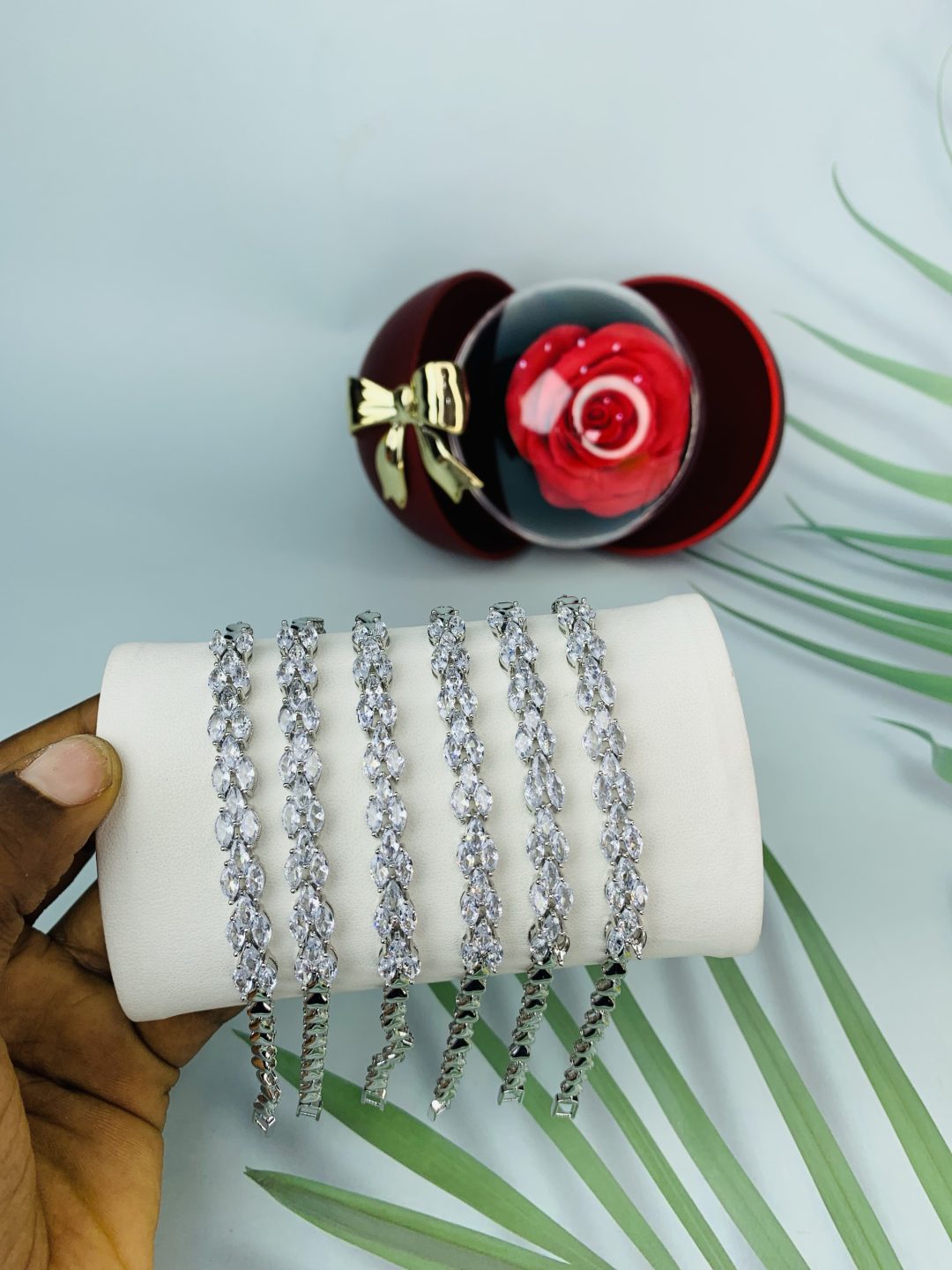 Half stone bracelet 022 - Image 3