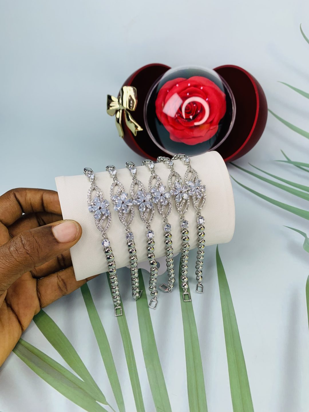 Half stone bracelet 017 - Image 2