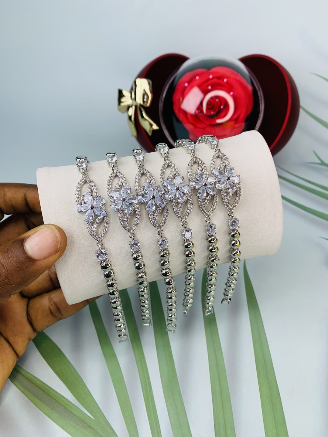 Half stone bracelet 017 - Image 3