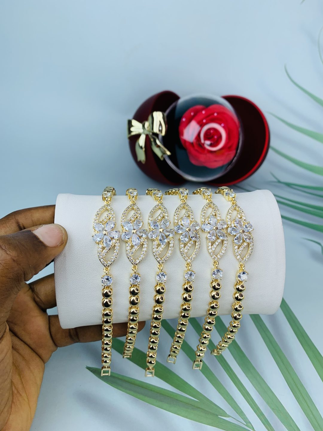 Half stone bracelet 014 - Image 2