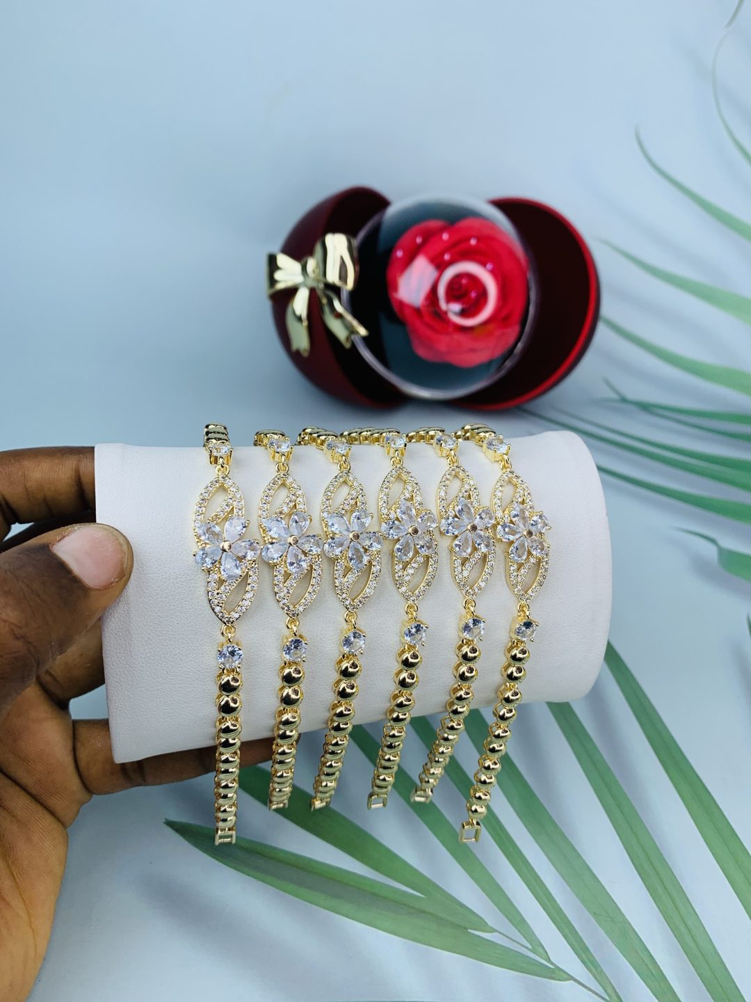 Half stone bracelet 014 - Image 3
