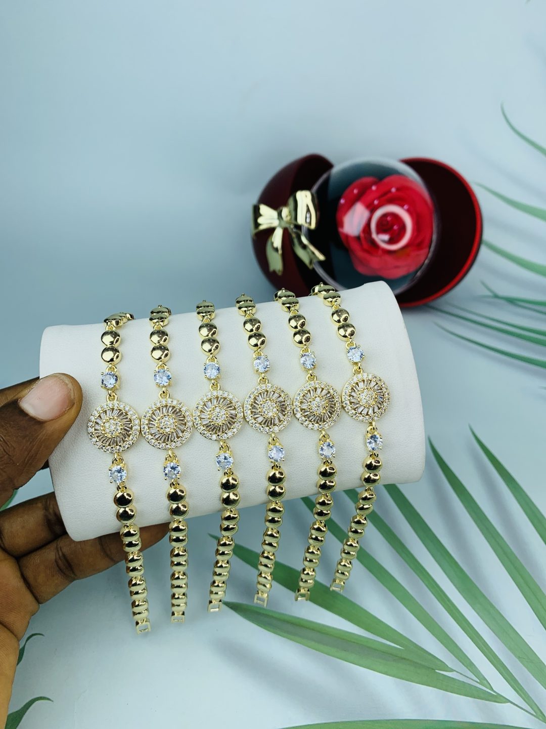 Half stone bracelet 013