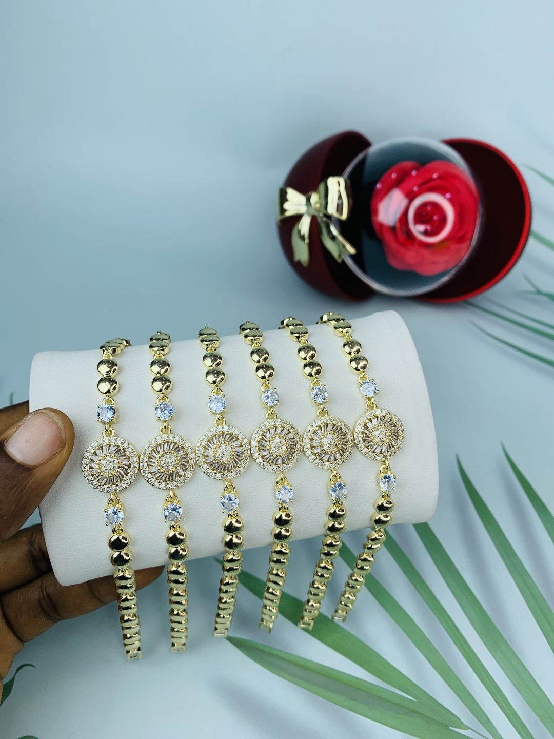 Half stone bracelet 013 - Image 2