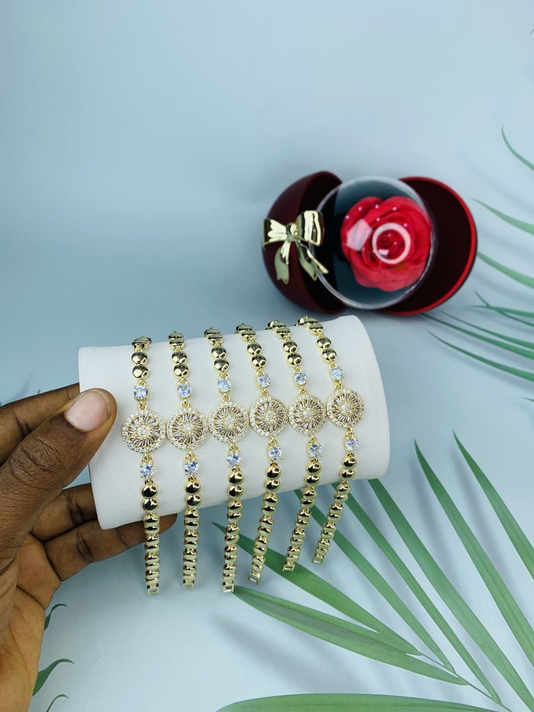 Half stone bracelet 013 - Image 3
