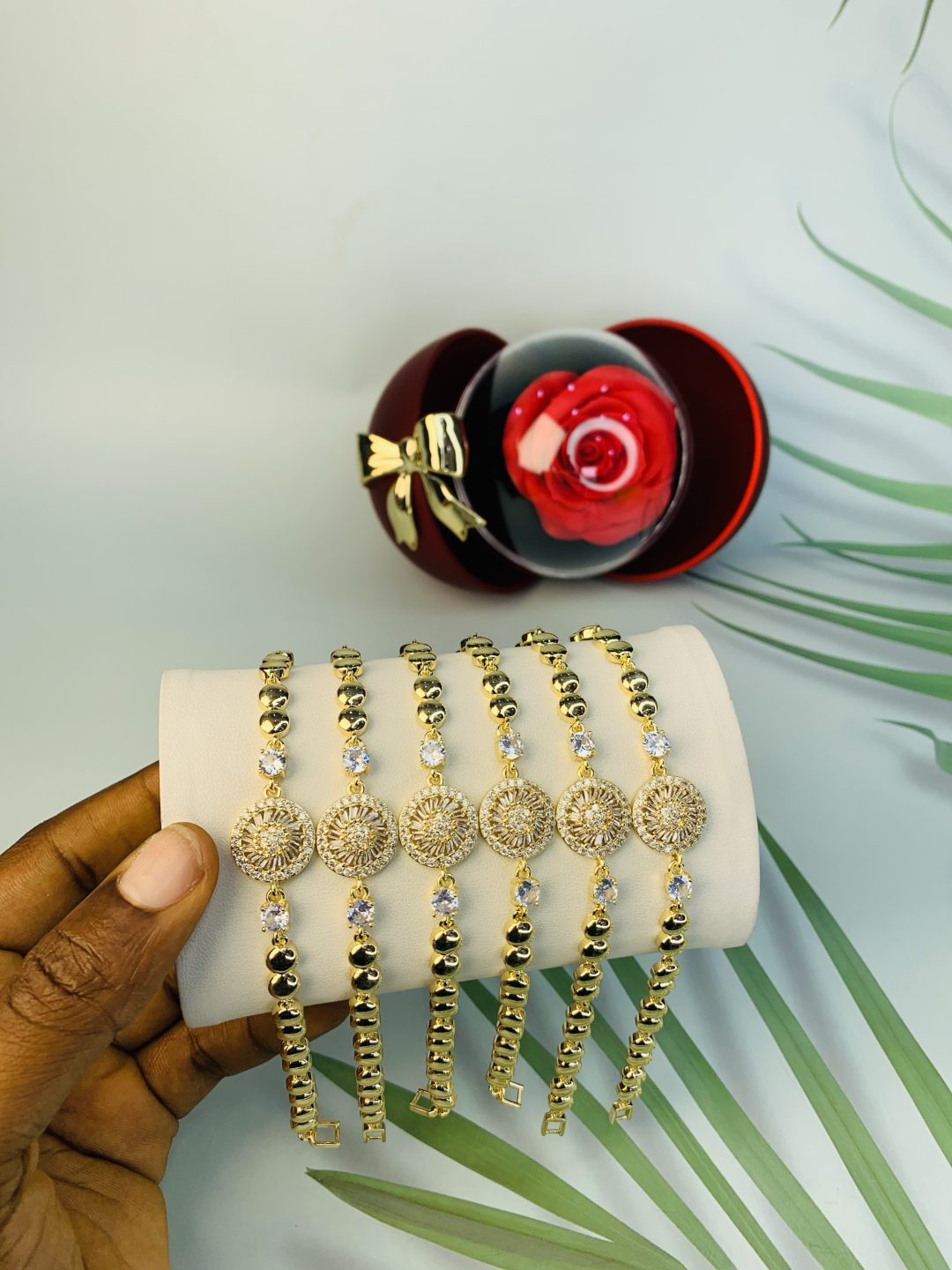 Half stone bracelet 013 - Image 5