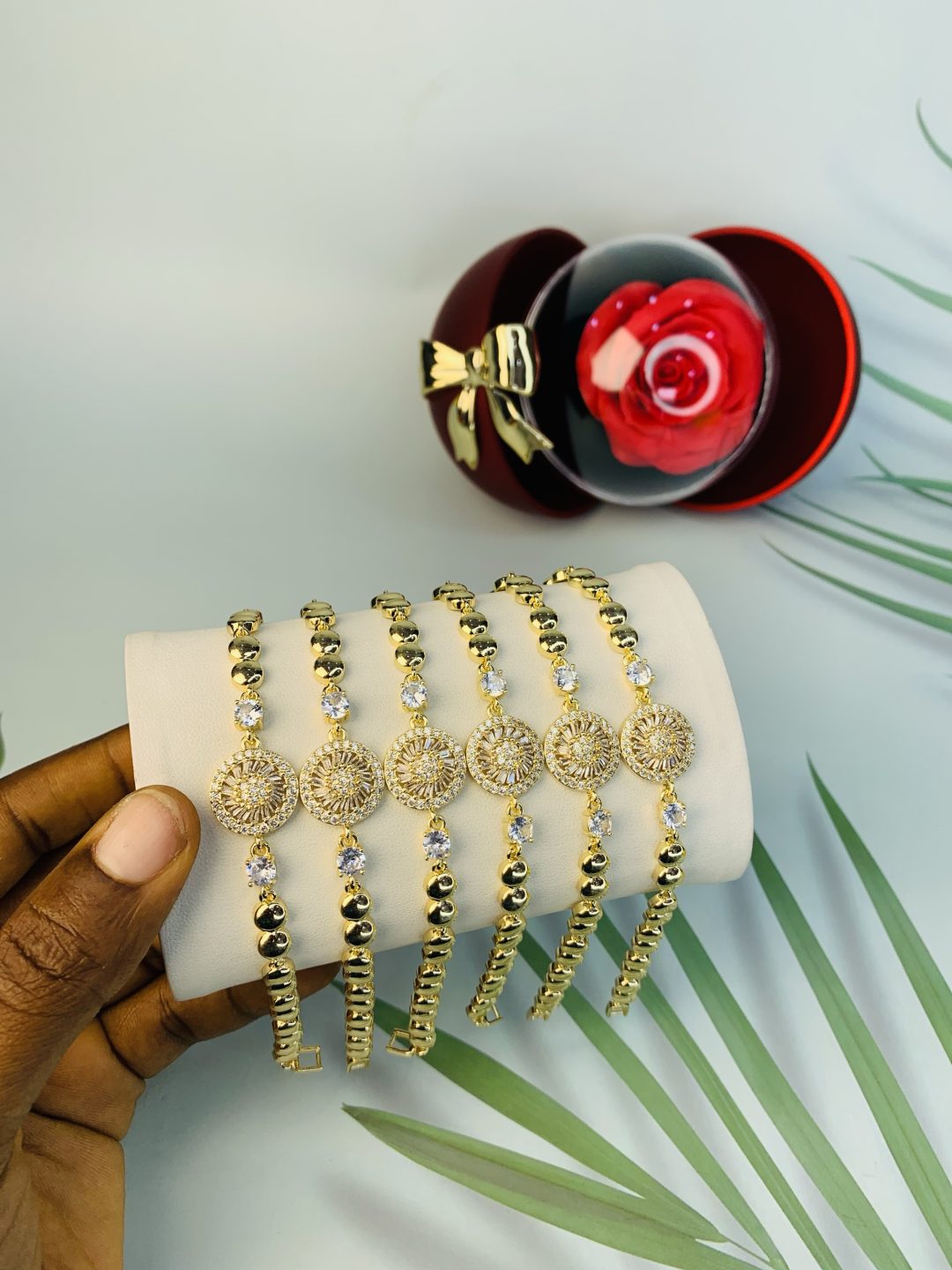 Half stone bracelet 013 - Image 6
