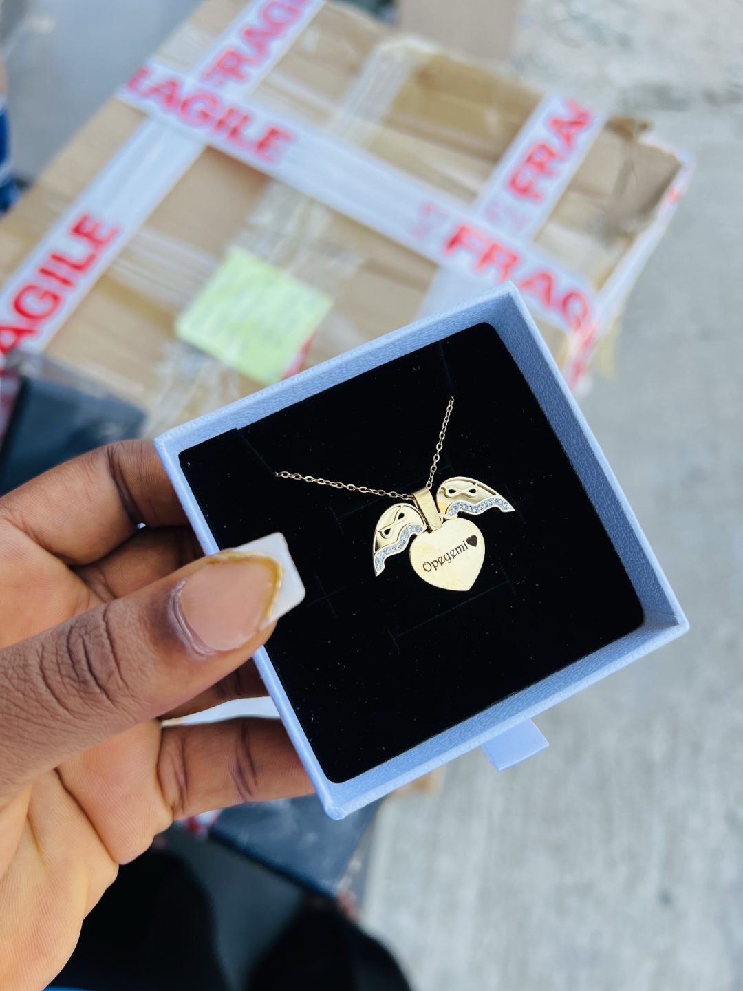 Infinity locket engraved necklace