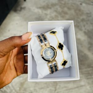 Channel black watch combo with box