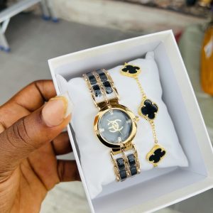 Channel black watch combo with box