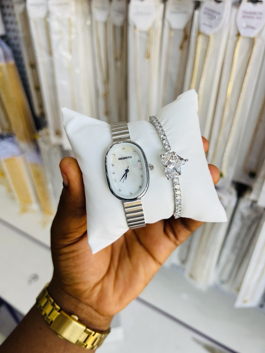 Oval Rebirth combo with pandora love bracelet. Comes boxed! - Image 2