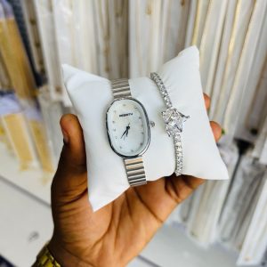 Oval Rebirth combo with pandora love bracelet. Comes boxed!